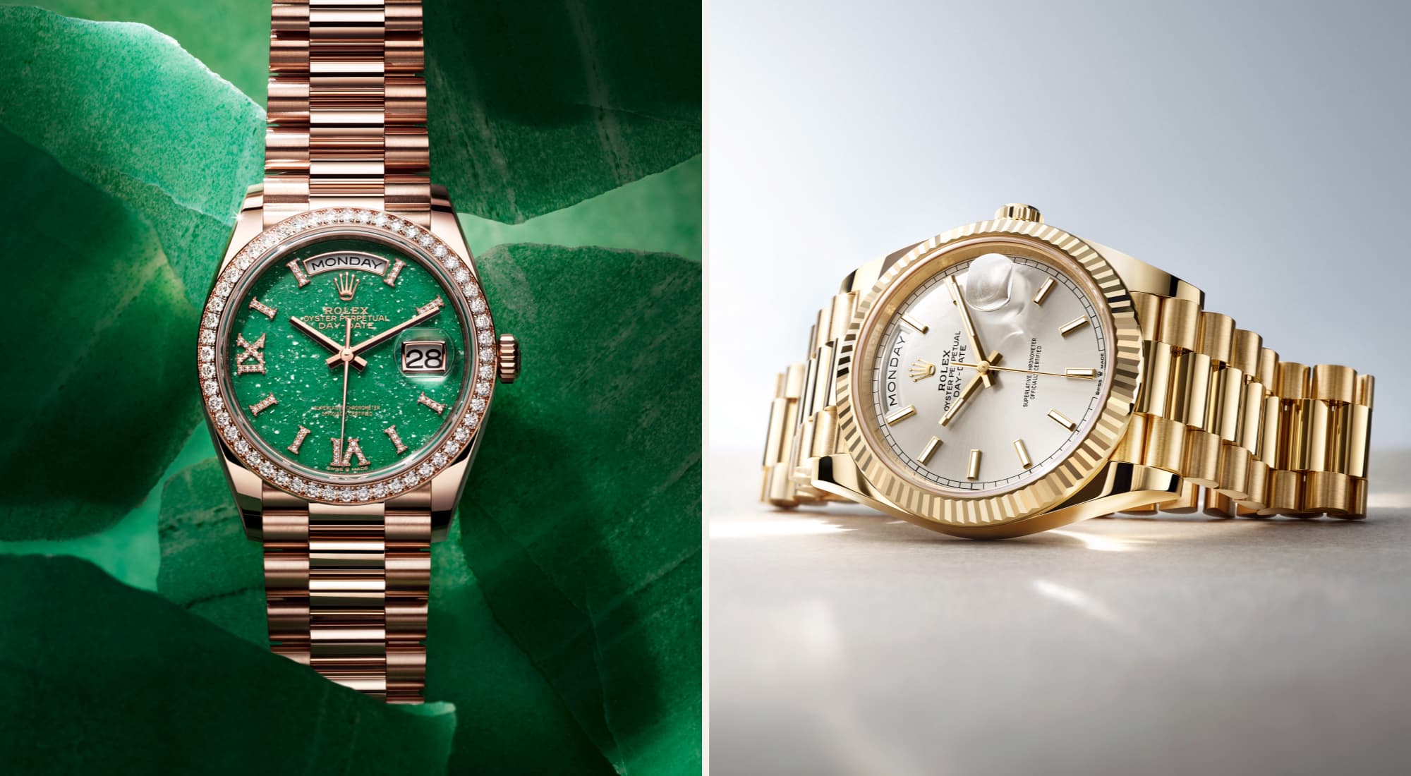 rolex day-date, m128345br-0068 - boglietti gioielliere