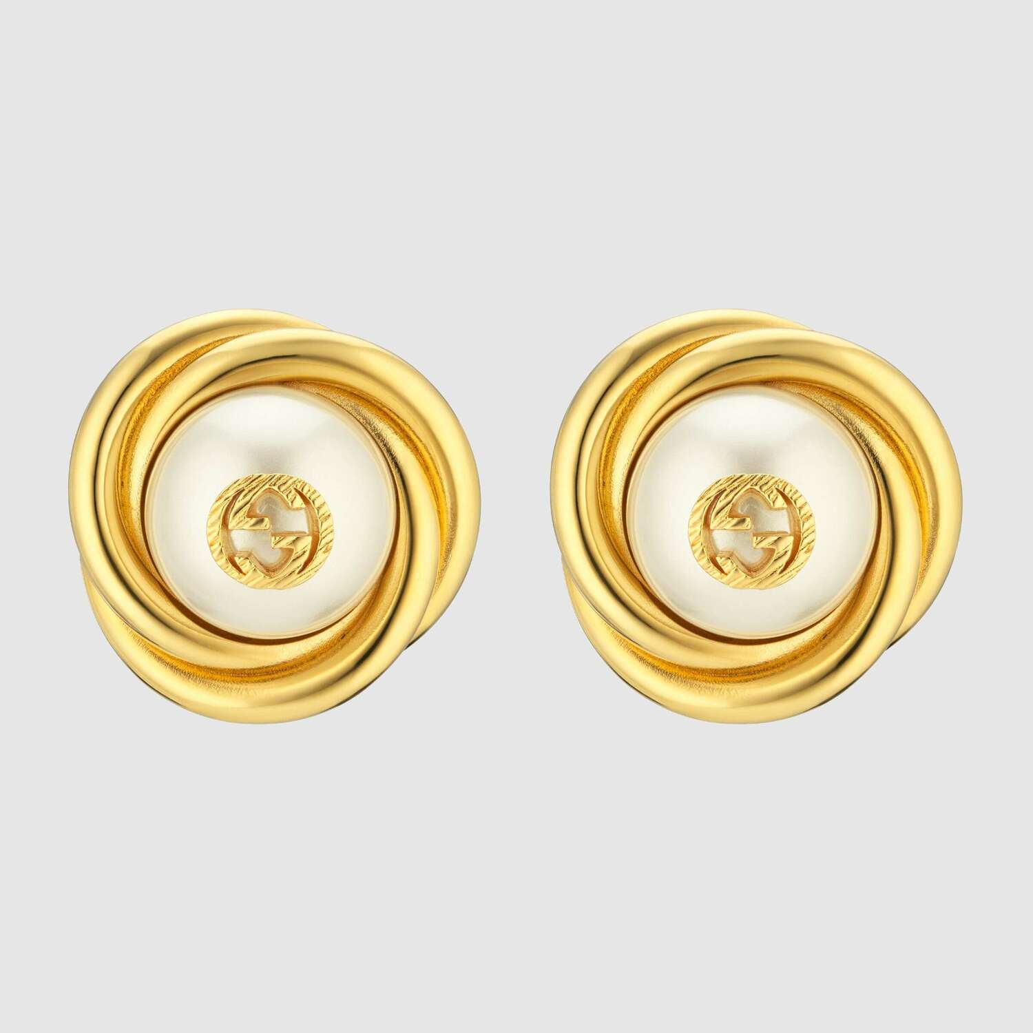 Gucci Interlocking G pearl earrings | Boglietti Gioielliere