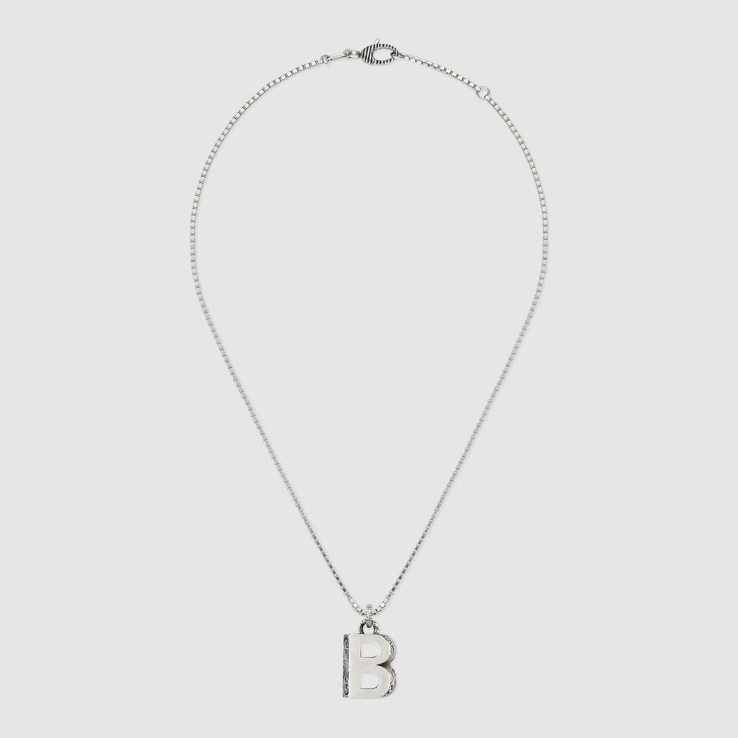 Silver Initial C Disc With Cz Charm Necklace in White | Goldmark (AU)
