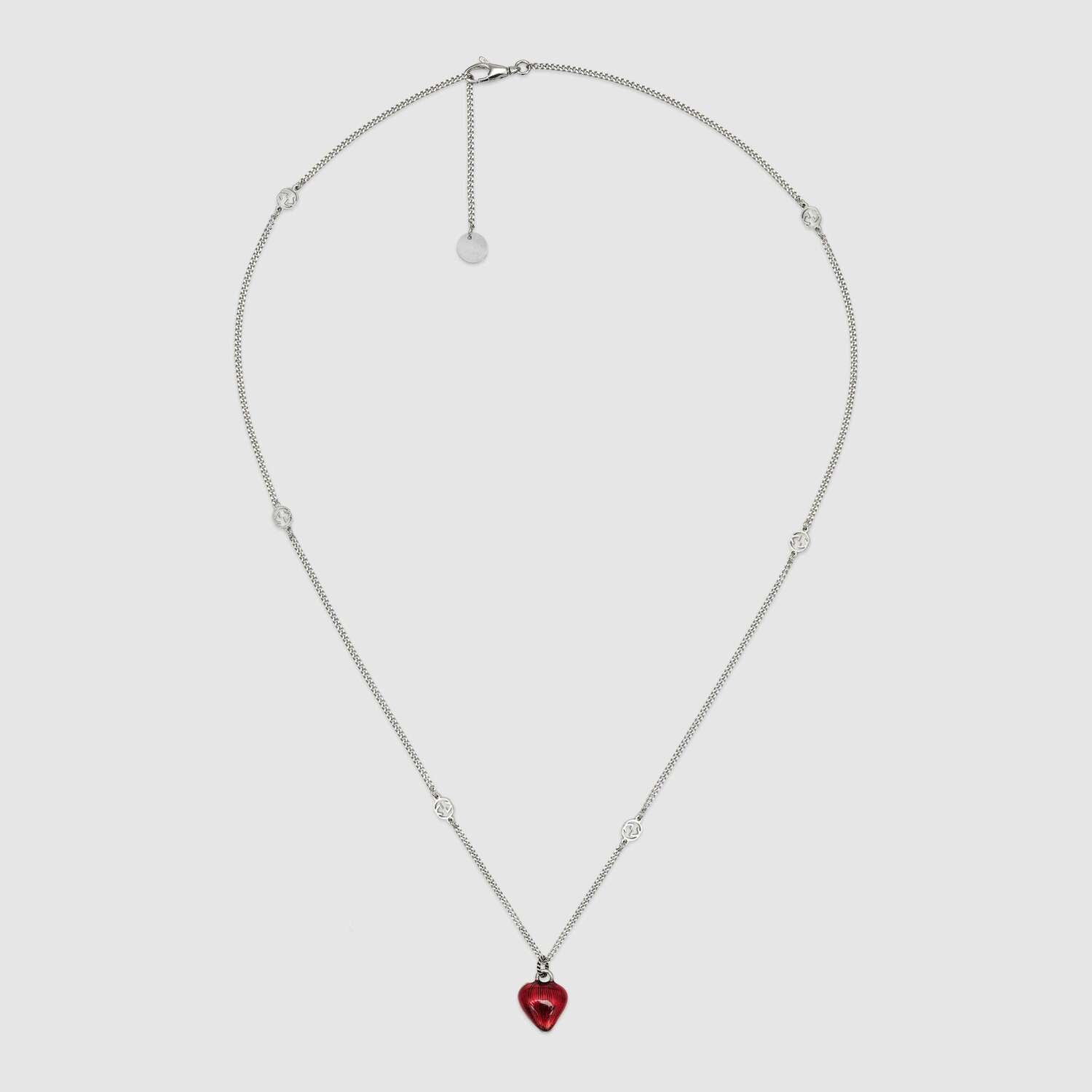 Gucci Interlocking G necklace with strawberry