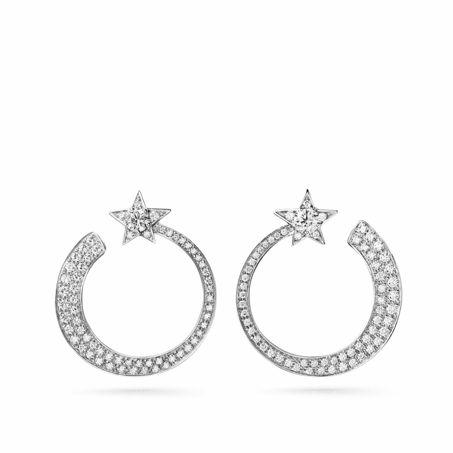 Chanel Comète Étoile Filante Necklace 18k White Gold, Diamonds